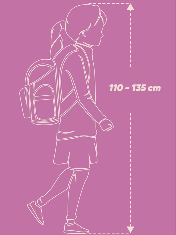 BAAGL  Rucsac de școală cu pasăre colibri violet aerisit