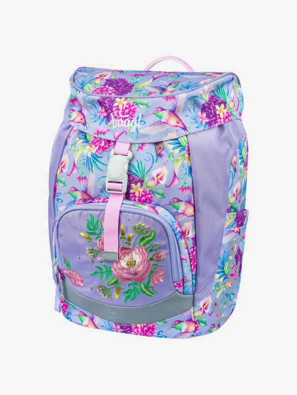BAAGL  Rucsac de școală cu pasăre colibri violet aerisit
