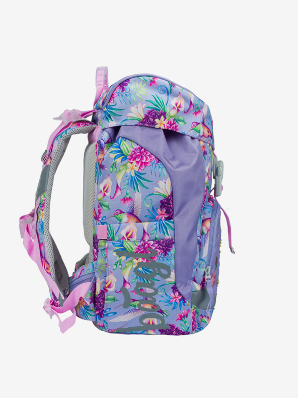 BAAGL  Rucsac de școală cu pasăre colibri violet aerisit