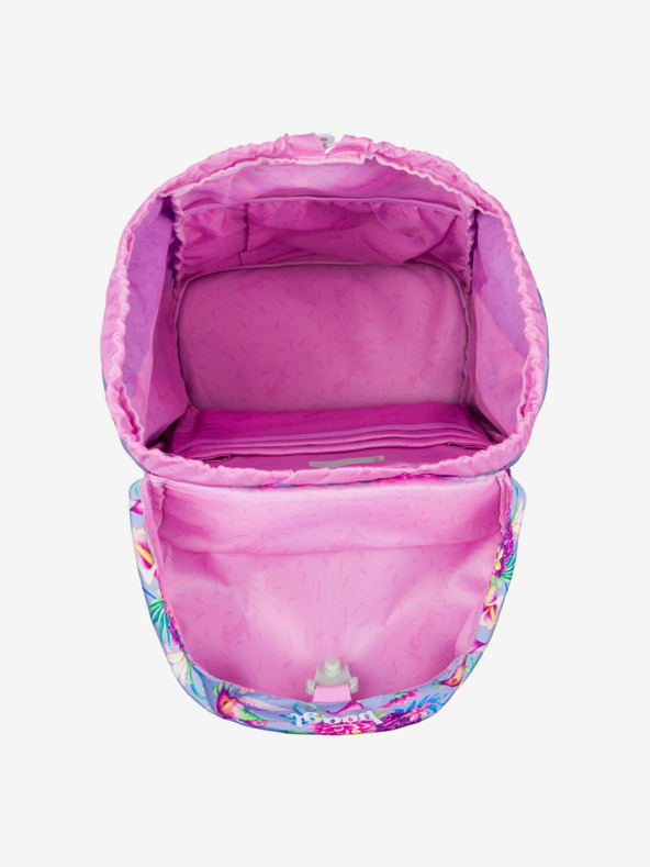 BAAGL  Rucsac de școală cu pasăre colibri violet aerisit