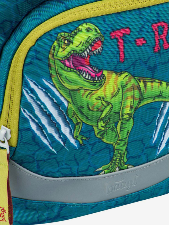BAAGL  Rucsac școlar verde Airy Baagl T-Rex