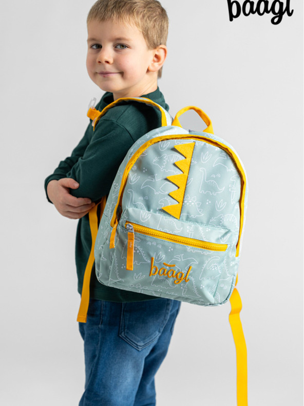 BAAGL  Rucsac preșcolar verde Baagl Dino