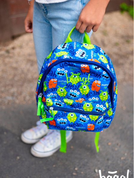 BAAGL  Rucsac preșcolar albastru Baagl Monsters
