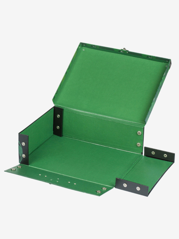 BAAGL  Geantă școlară pliabilă verde cu fitinguri Baagl Football