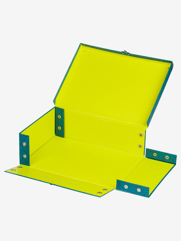 BAAGL  Geantă de școală pliabilă verde cu accesorii Baagl T-Rex