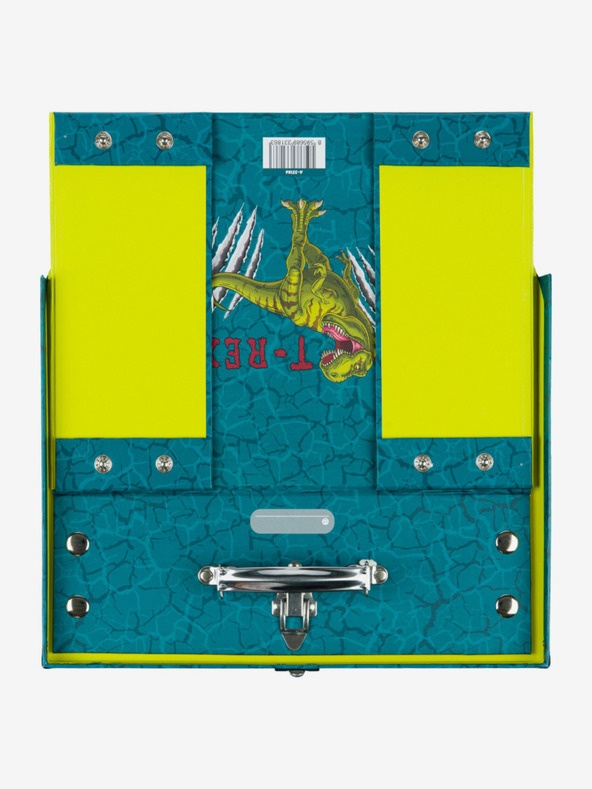 BAAGL  Geantă de școală pliabilă verde cu accesorii Baagl T-Rex