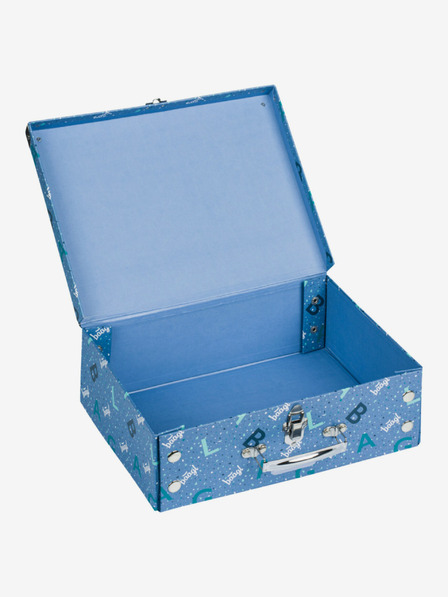 BAAGL  Geantă de școală pliabilă albastră cu accesorii Baagl Logo