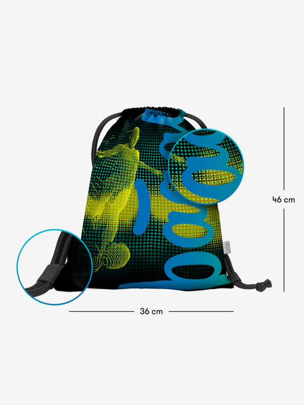 BAAGL  Geantă verde Baagl Football Player