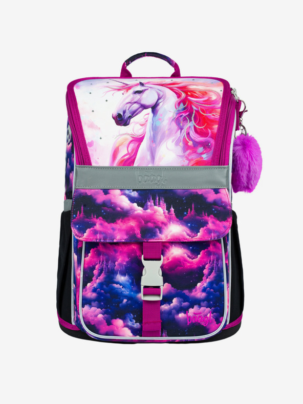 BAAGL  Geantă de școală mov Zippy Baagl Unicorn Kingdom