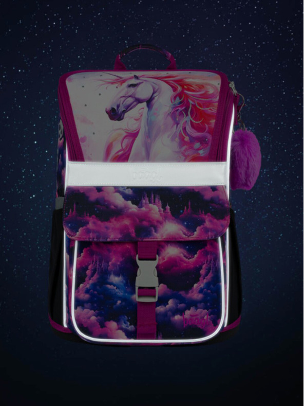 BAAGL  Geantă de școală mov Zippy Baagl Unicorn Kingdom