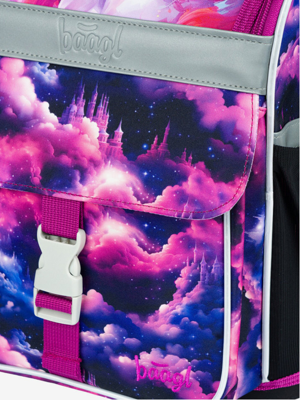 BAAGL  Geantă de școală mov Zippy Baagl Unicorn Kingdom