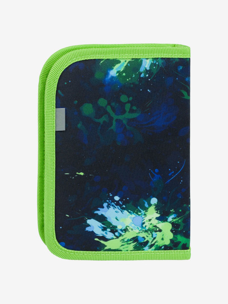 BAAGL  Valiză verde pentru creioane școlare cu un singur nivel Baagl Football Player