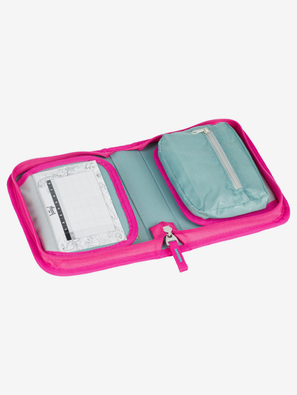 BAAGL  Trusă de creioane școlare roz cu un nivel Baagl Flamingos