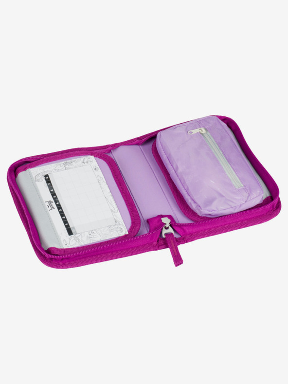 BAAGL  Valiză pentru creioane școlare mov un nivel Baagl Unicorn Kingdom