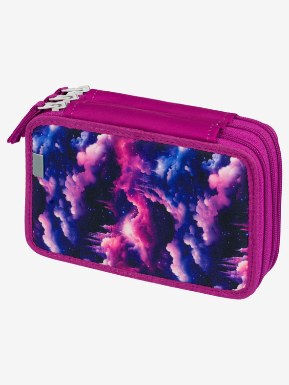 BAAGL  Baagl Unicorn Kingdom Trusă pentru creioane școlare mov cu trei niveluri