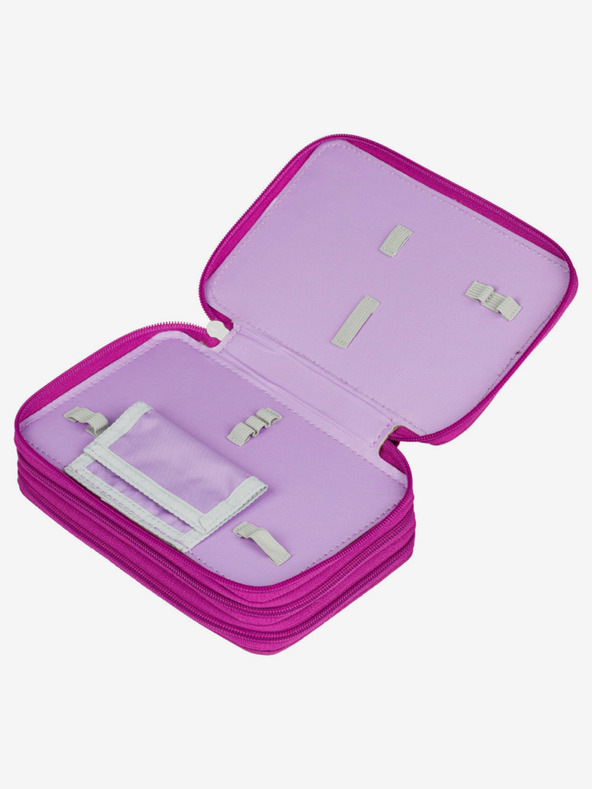 BAAGL  Baagl Unicorn Kingdom Trusă pentru creioane școlare mov cu trei niveluri