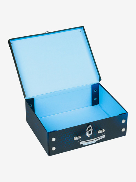 BAAGL  Geantă școlară pliabilă albastră cu accesorii Baagl Motorbike