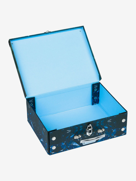 BAAGL  Geantă de școală pliabilă neagră cu accesorii Baagl Robots