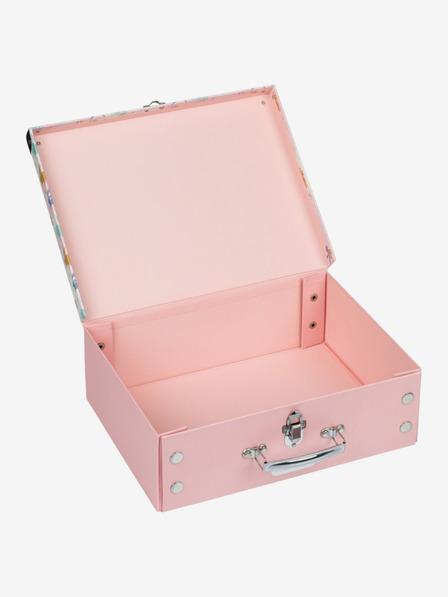 BAAGL  Geantă de școală pliabilă roz cu accesorii Baagl Bunny