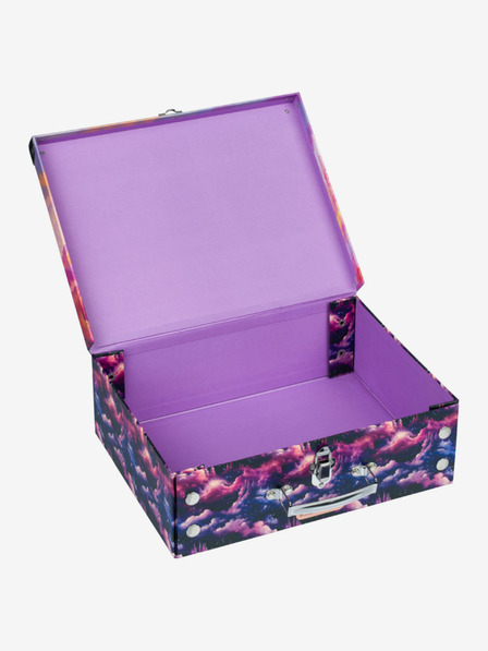 BAAGL  Trusă școlară pliabilă mov cu accesorii Baagl Unicorn Kingdom