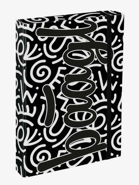 BAAGL  Caiet de școală negru A4 Baagl Jumbo Element