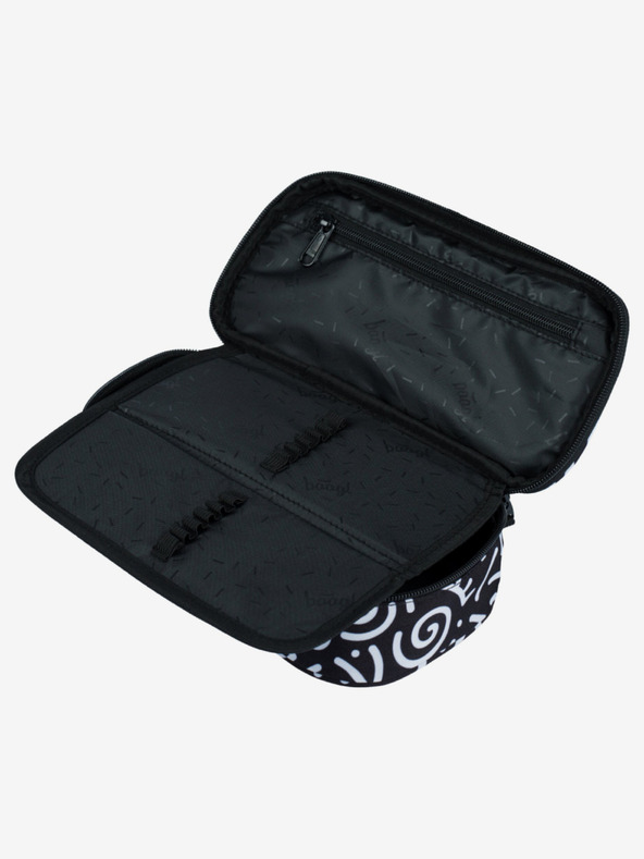 BAAGL  Servietă neagră pentru creioane școlare Baagl Element