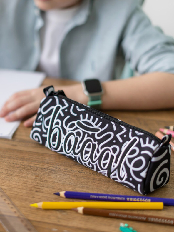 BAAGL  Geantă neagră pentru elevi Baagl Element