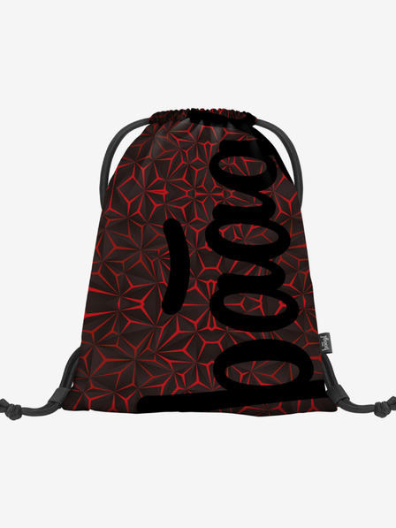 BAAGL  Geantă neagră Baagl Red Polygon