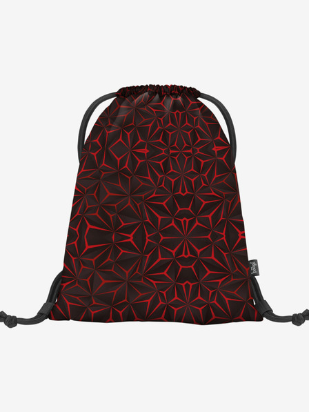 BAAGL  Geantă neagră Baagl Red Polygon