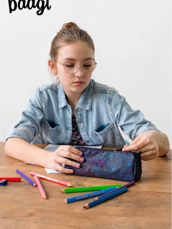 BAAGL  Geantă neagră pentru elevi Baagl Zen