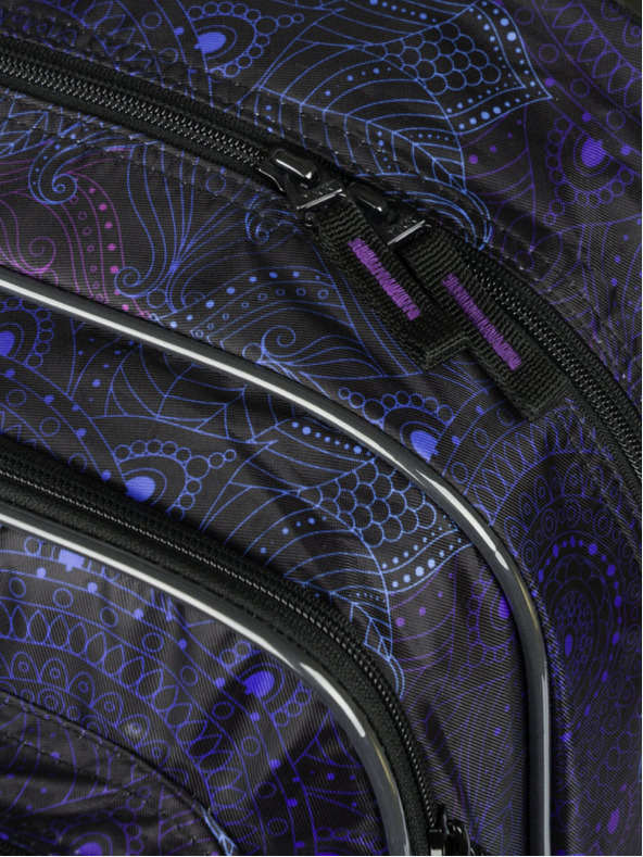 BAAGL  Set școlar negru cu model - rucsac, penar și geantă Baagl Cubic Zen