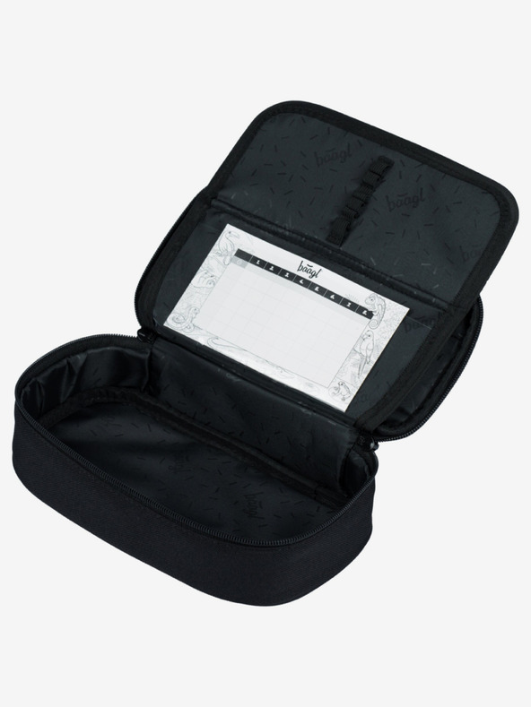 BAAGL  Set școlar gri - rucsac, penar și geantă Baagl Skate Darkness