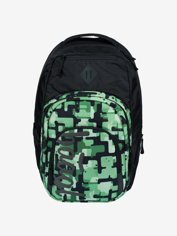 BAAGL  Rucsac negru Baagl Coolmate Verde