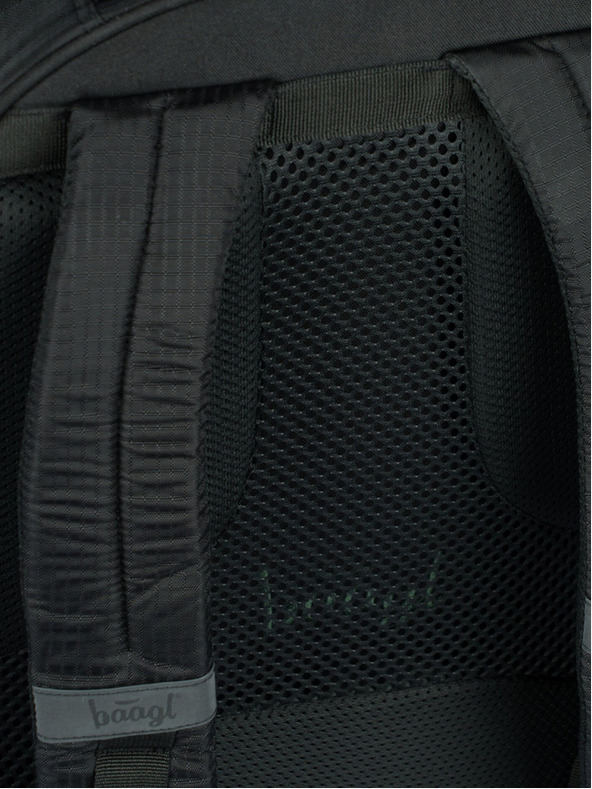 BAAGL  Rucsac negru Baagl Coolmate Verde