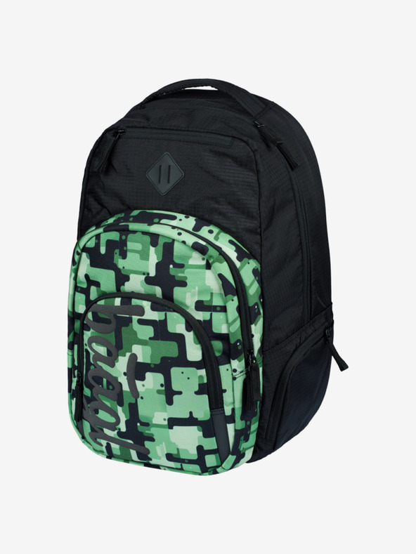BAAGL  Rucsac negru Baagl Coolmate Verde
