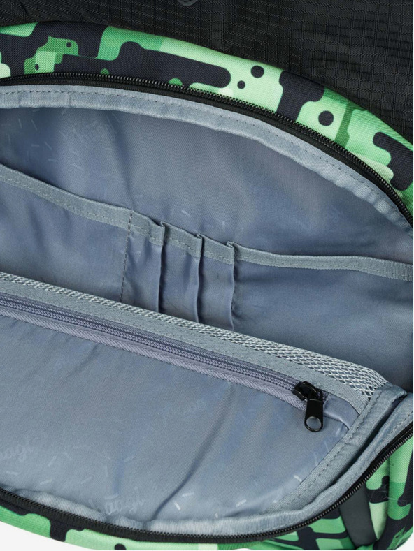 BAAGL  Rucsac negru Baagl Coolmate Verde