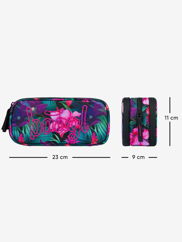 BAAGL  Pink student pencil case Baagl Paradise