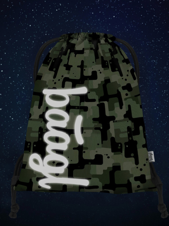 BAAGL  Set școlar negru - rucsac, penar, geantă Baagl Coolmate Green