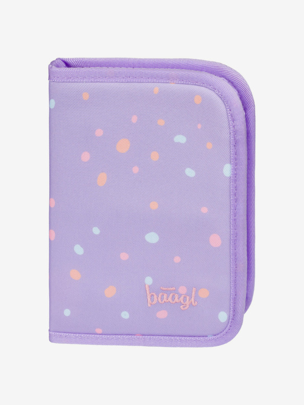 BAAGL  Violetă Valiză școlară pentru creioane cu un singur nivel Pets Baagl