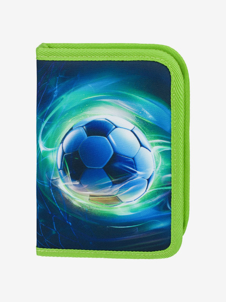 BAAGL  Green School pencil case single tier Football Ball Baagl