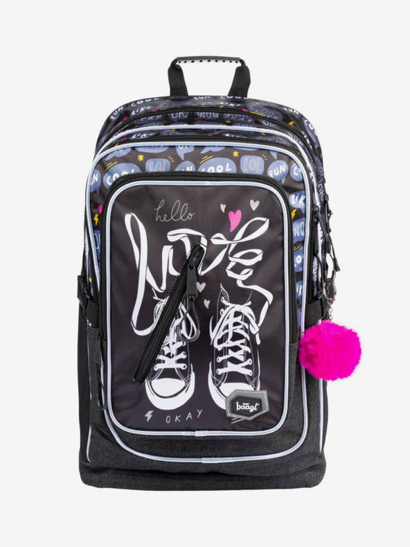 BAAGL  Negru 3 seturi sneakers: rucsac, penar și geantă Baagl