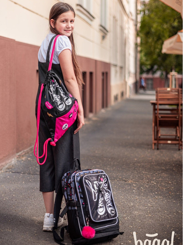 BAAGL  Negru 3 seturi sneakers: rucsac, penar și geantă Baagl