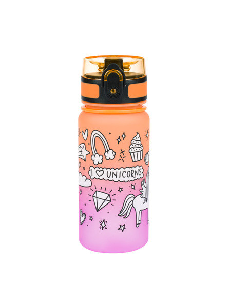 BAAGL  Sticlă de băut Orange tritan gradient unicorn, 350 ml Baagl