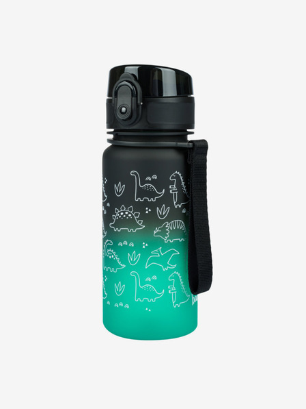 BAAGL  Sticlă de băut tritan verde gradient dino, 350 ml Baagl