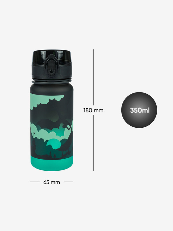 BAAGL  Sticlă de băut din tritan negru gradient dragon, 350 ml Baagl