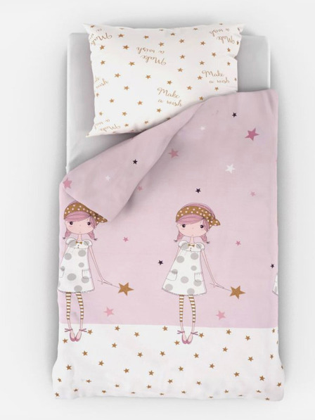 Kvalitex Lenjerie de pat pentru tineri 140x200, 70x90cm Fete