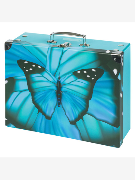 BAAGL  BAAGL Geantă școlară pliabilă Butterfly cu accesorii BAAGL