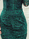 numoco Rochie din dantelă cu decolteu - verde Numoco