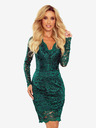 numoco Rochie din dantelă cu decolteu - verde Numoco