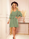 numoco Rochie cu decolteu MARINA - Olive Numoco